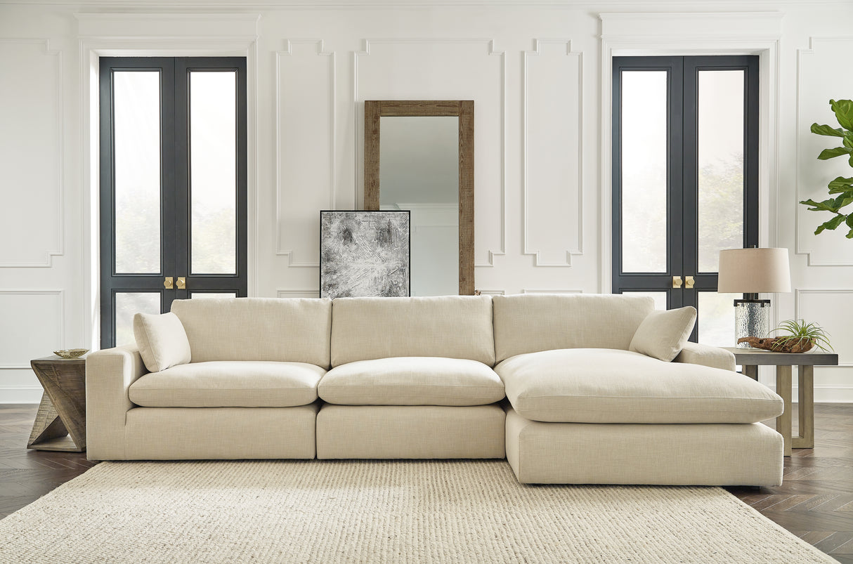 Furniture City Biloxi - Ashley Furniture - Elyza Sectional - RAF 10-Piece Sectional / Linen - 10006S8