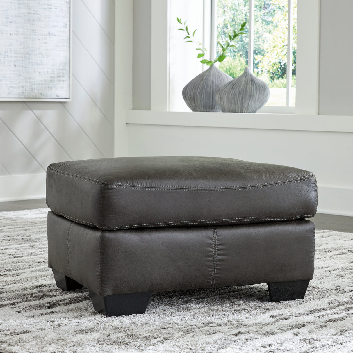 Furniture City Biloxi - Ashley Furniture - Bladen Living Room - Ottoman / Slate - 1202114