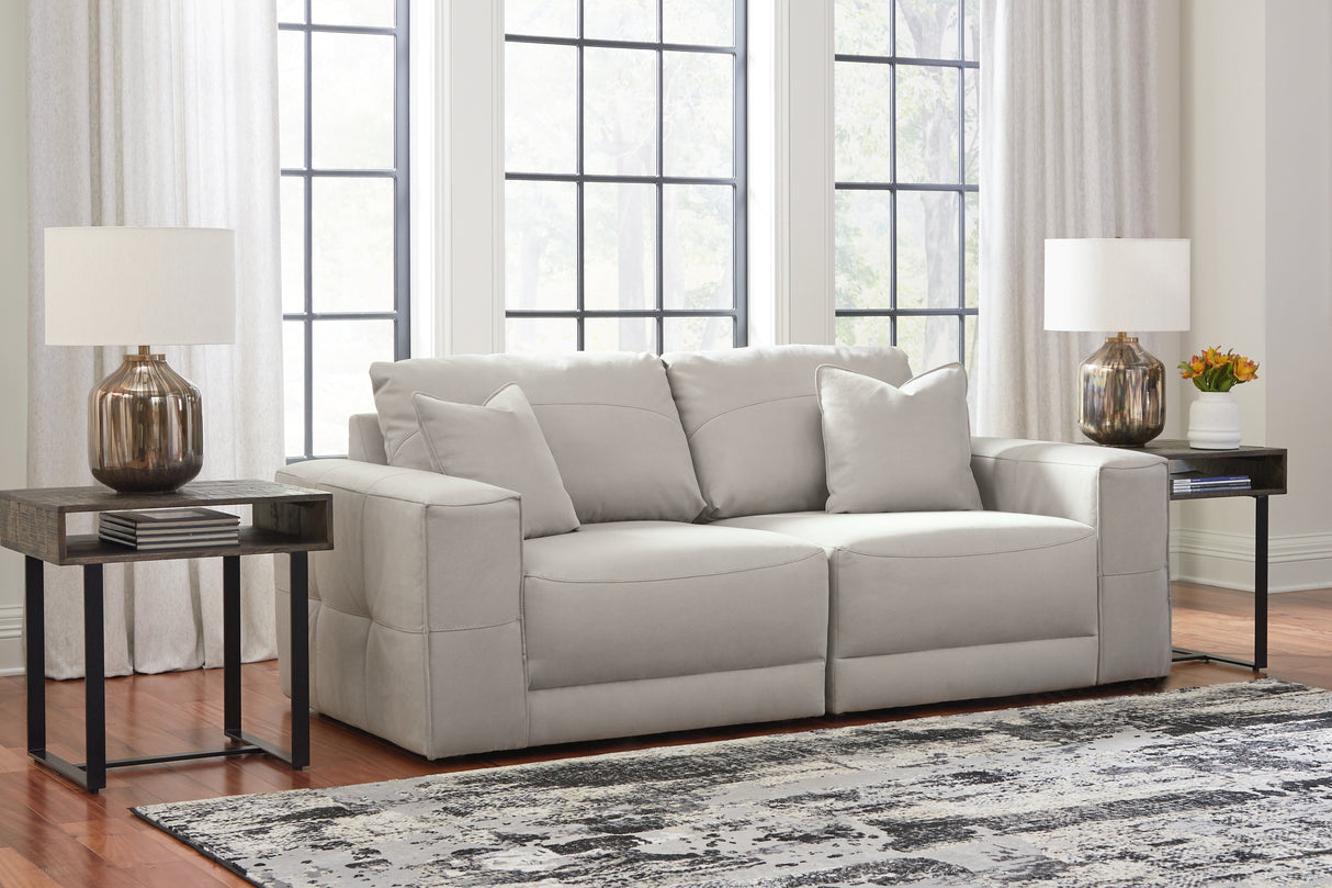 Furniture City Biloxi - Ashley Furniture - Next-Gen Gaucho Sectional - RAF 2-Piece Sectional Loveseat / Gray - 18304S3