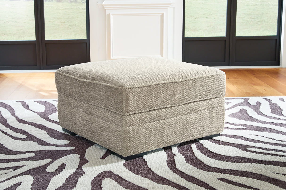 Furniture City Biloxi - Ashley Furniture - Calnita Living Room - Ottoman With Storage / Sisal - 2050211