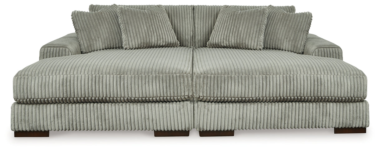 Furniture City Biloxi - Ashley Furniture - Lindyn Sectional - RAF Super Chaise / Fog - 21105S11