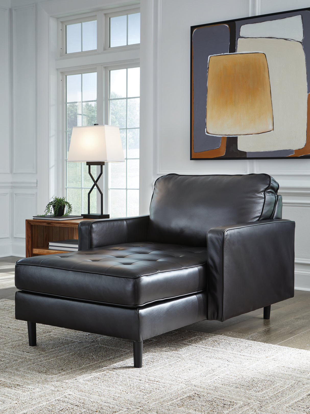 Furniture City Biloxi - Ashley Furniture - Bryceview Living Room - Chaise / Onyx - 2120515