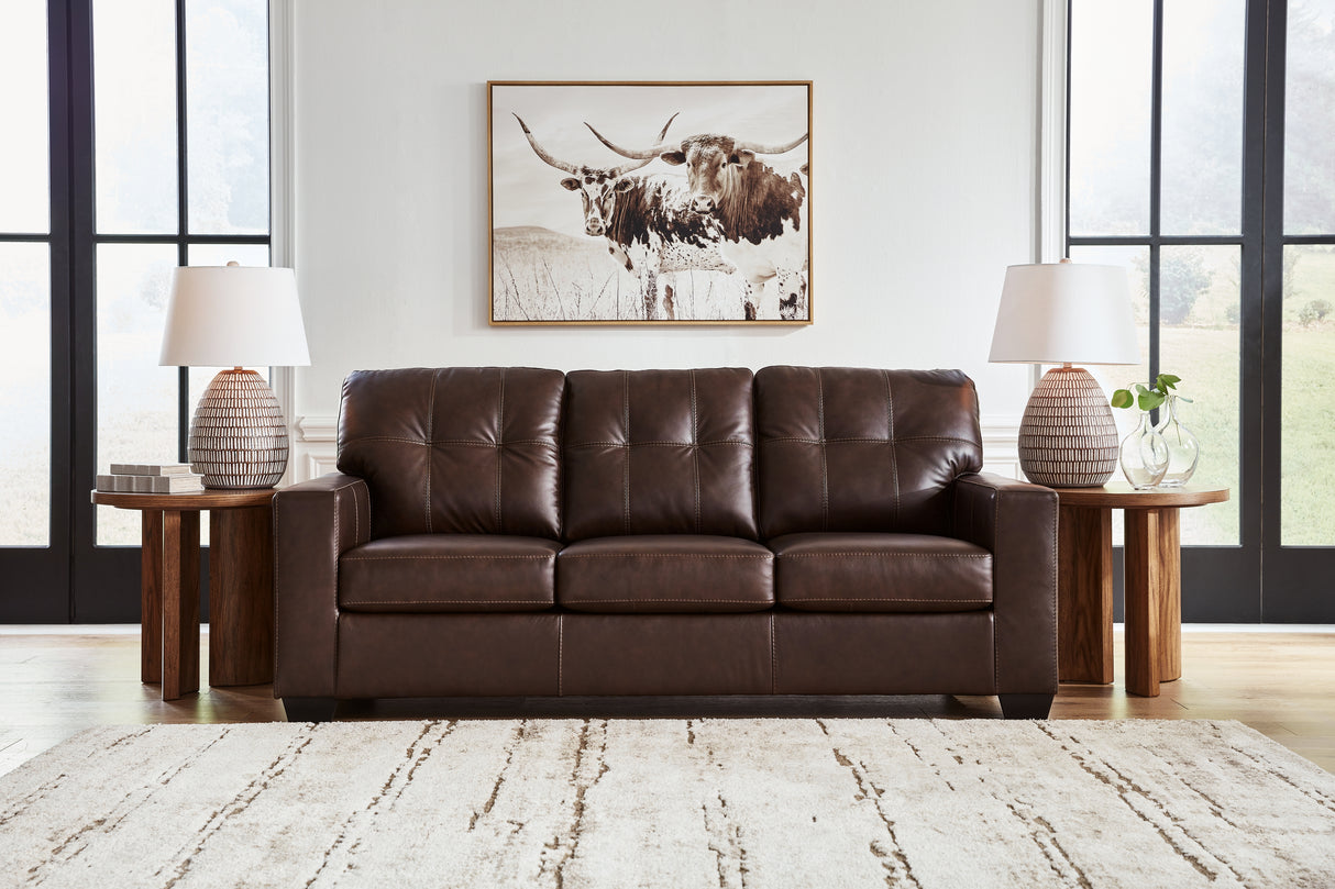 Furniture City Biloxi - Ashley Furniture - Santorine Living Room - Sofa / Dark Brown - 2170638