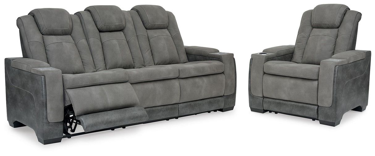 Furniture City Biloxi - Ashley Furniture - Next-Gen Durapella Power Reclining Sofa and Power Recliner - Power Reclining Sofa and Power Recliner - 22004U3