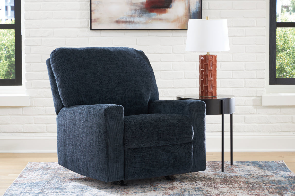 Furniture City Biloxi - Ashley Furniture - Aviemore Living Room - Rocker Recliner / Ink - 2430325