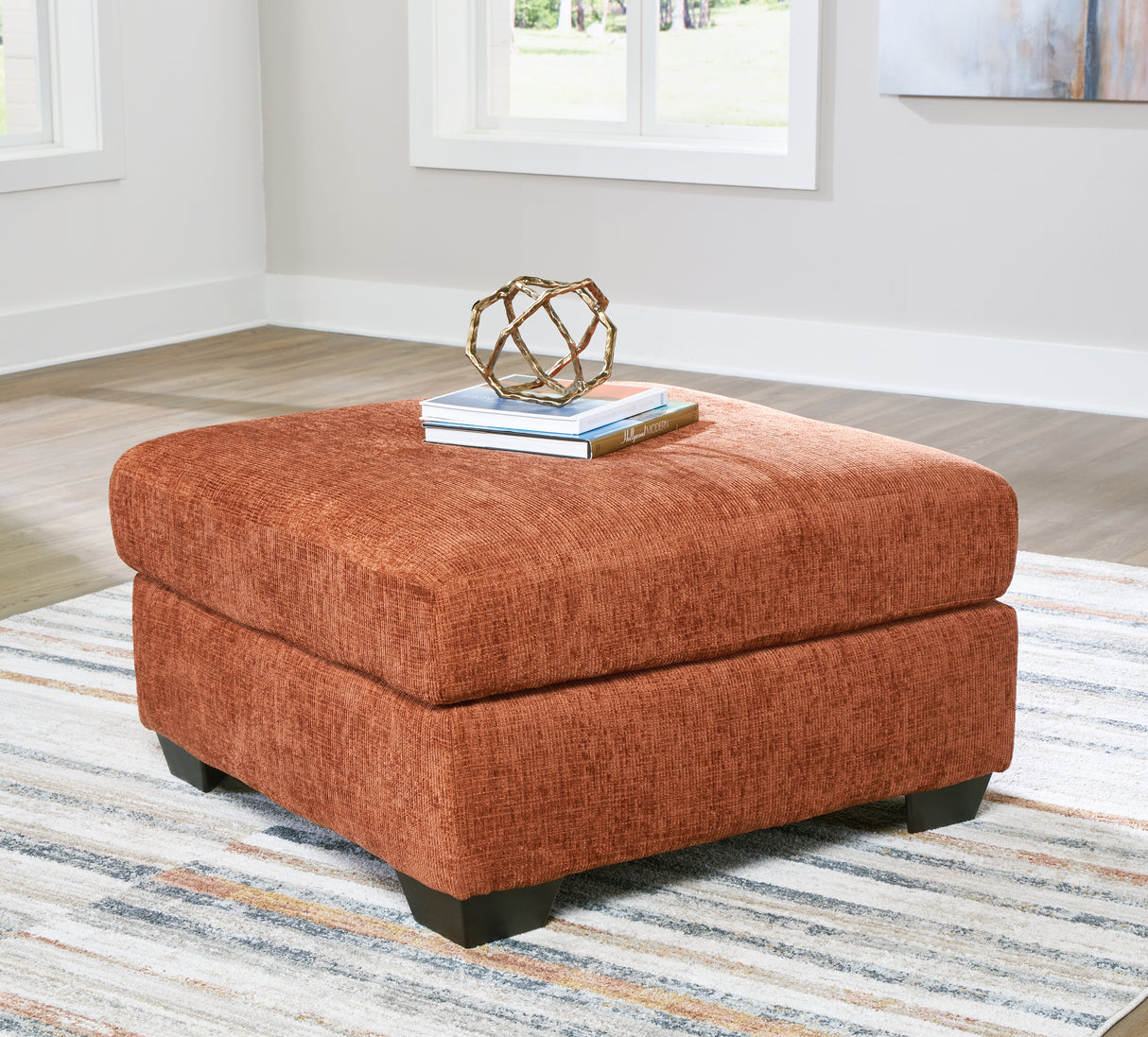 Furniture City Biloxi - Ashley Furniture - Aviemore Living Room - Oversized Accent Ottoman / Spice - 2430408
