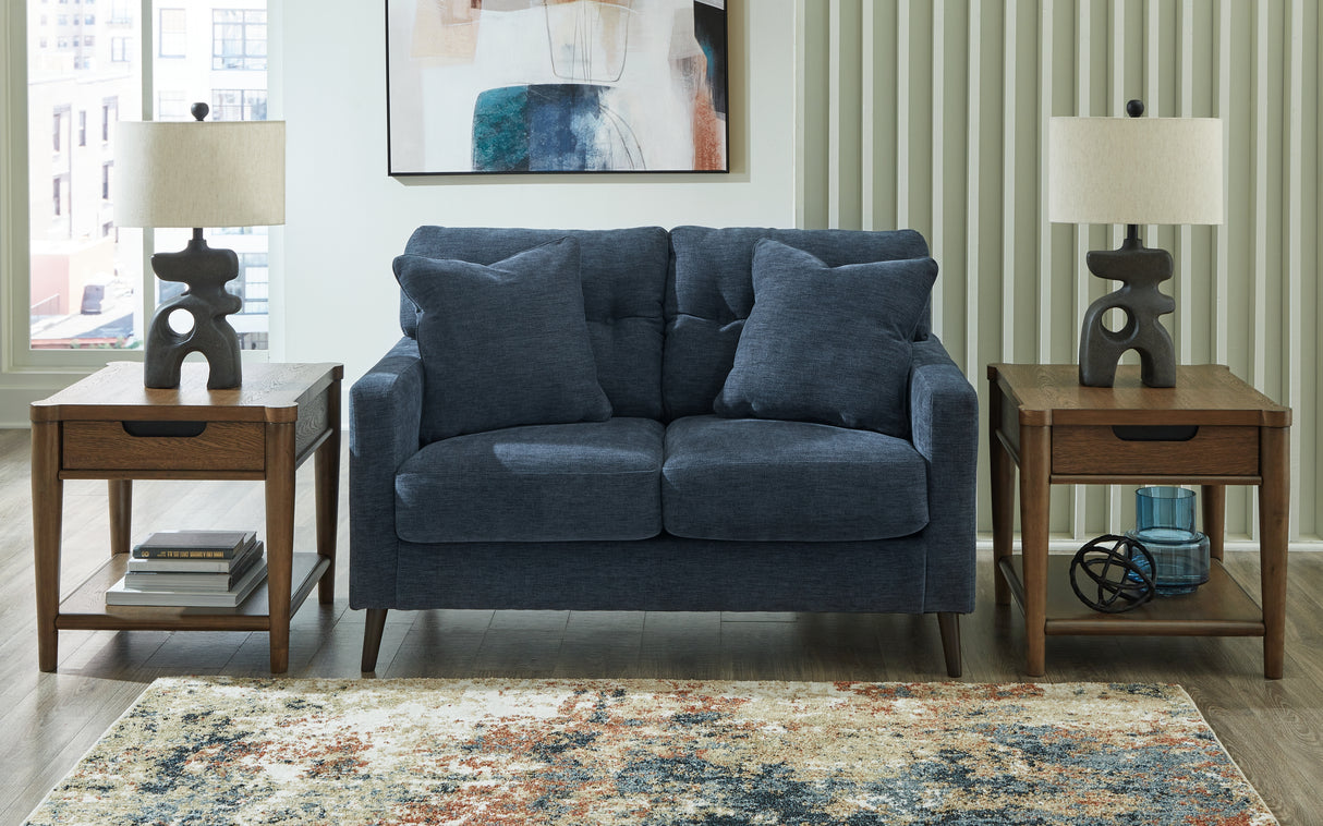 Furniture City Biloxi - Ashley Furniture - Bixler Living Room - Loveseat / Navy - 2610635