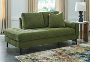 Furniture City Biloxi - Ashley Furniture - Bixler Living Room - RAF Corner Chaise / Olive - 2610717