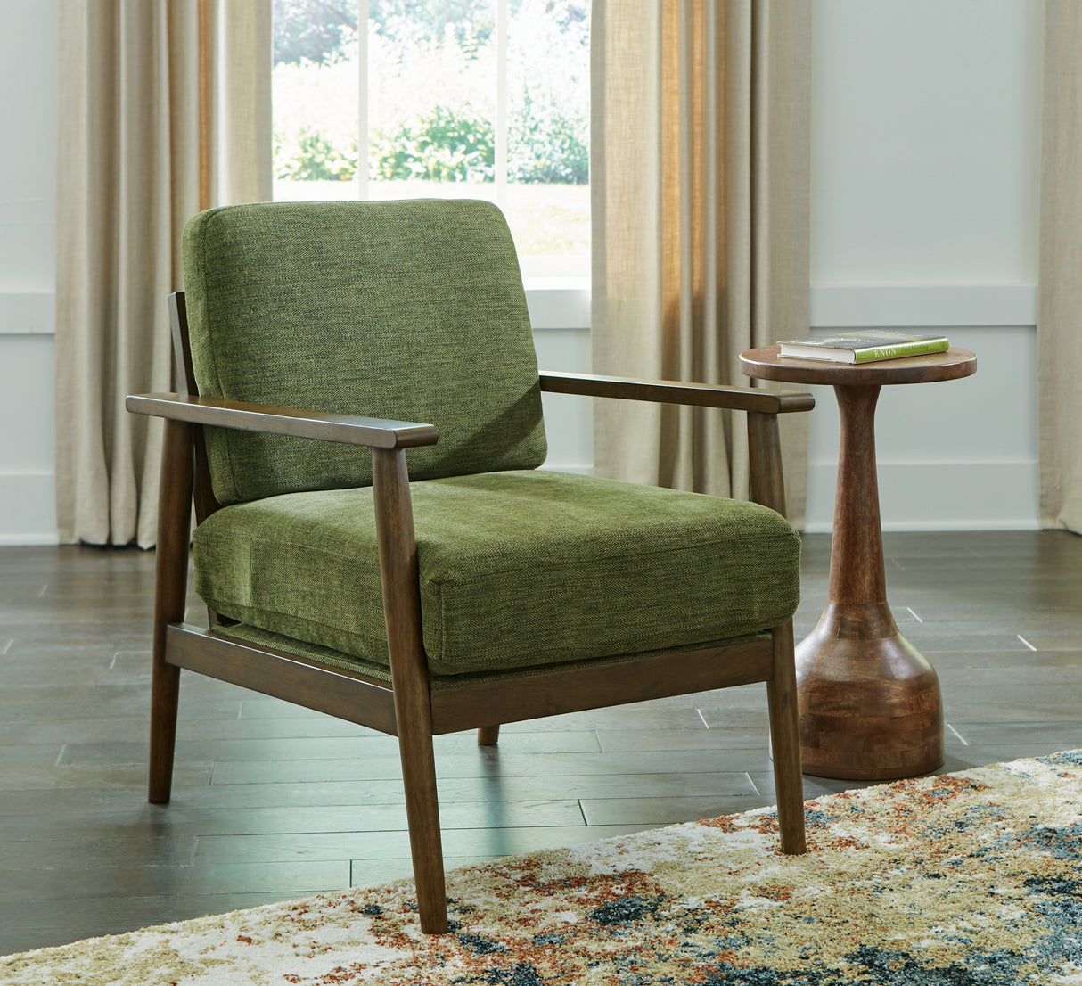 Furniture City Biloxi - Ashley Furniture - Bixler Living Room - Showood Accent Chair / Olive - 2610760