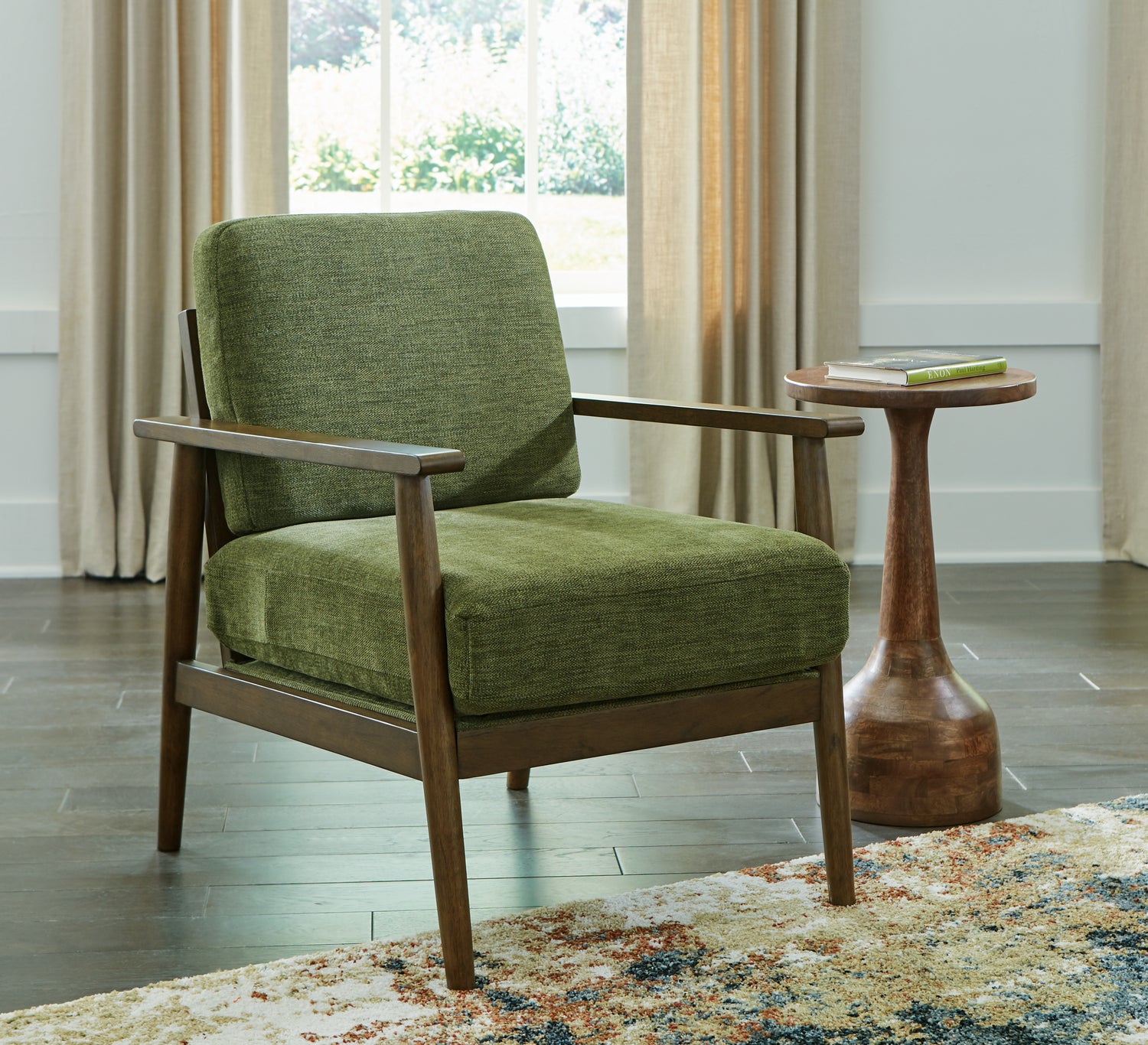 Furniture City Biloxi - Ashley Furniture - Bixler Living Room - Showood Accent Chair / Olive - 2610760