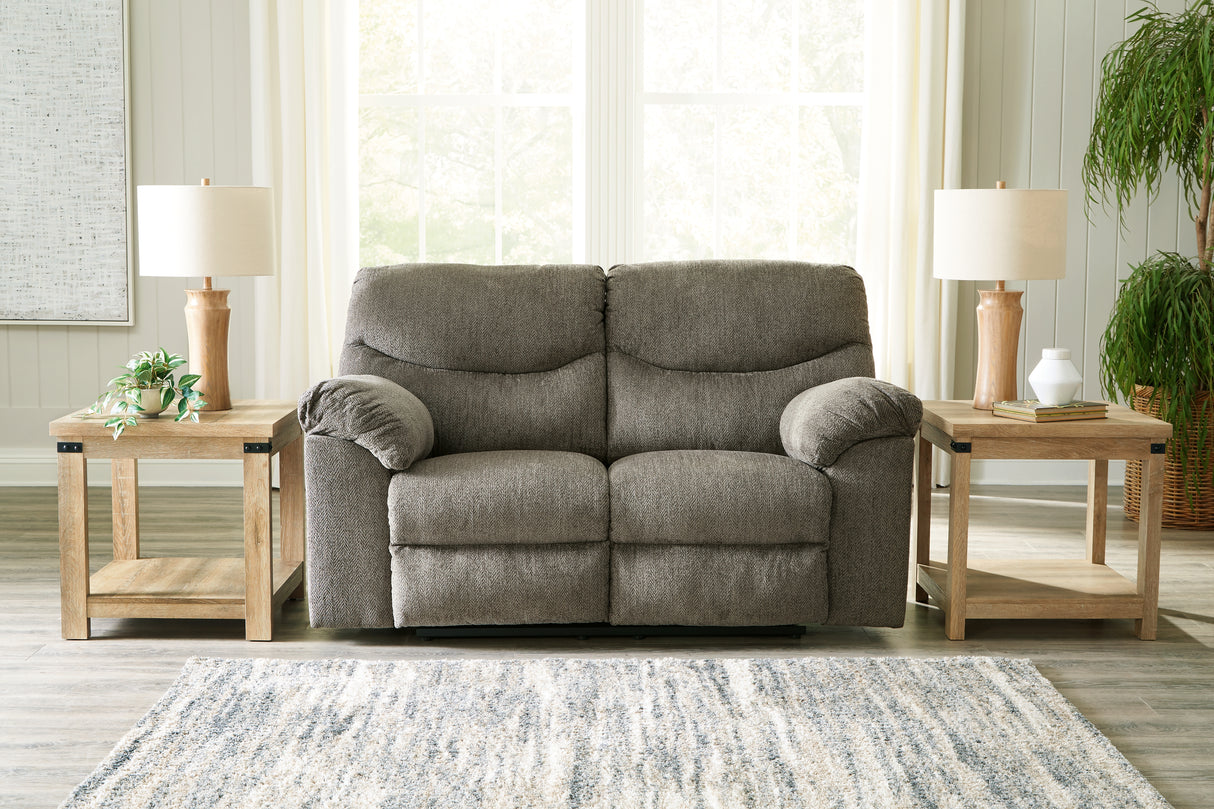 Furniture City Biloxi - Ashley Furniture - Alphons Living Room - Reclining Loveseat / Briar - 2820286