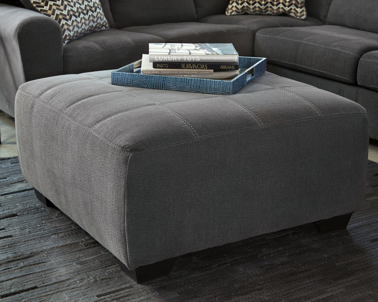 Furniture City Biloxi - Ashley Furniture - Ambee Living Room - Oversized Accent Ottoman / Slate - 2862008