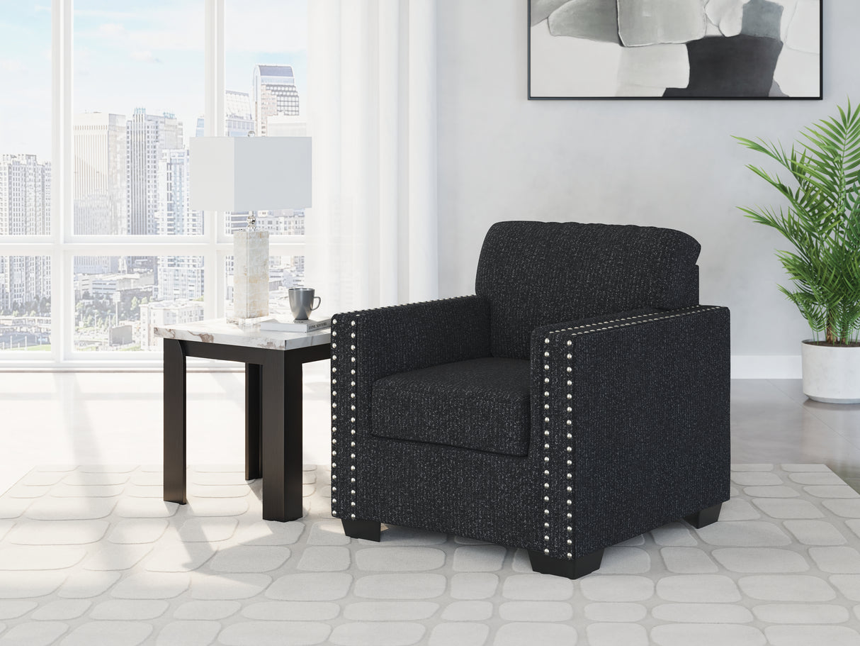 Furniture City Biloxi - Ashley Furniture - Jasmine Peaks Living Room - Ottoman / Coal - 2890414