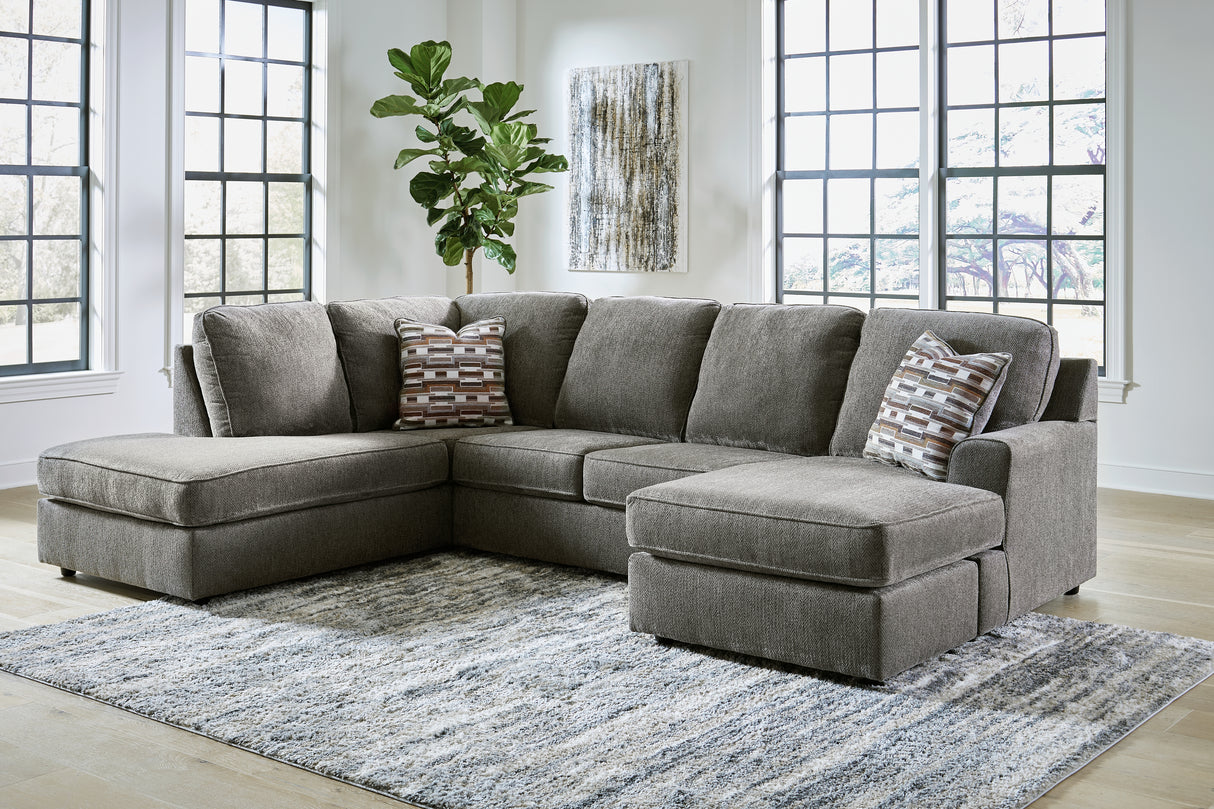 Furniture City Biloxi - Ashley Furniture - O'Phannon Sectional - RAF 2-Piece Sectional with Chaise / Putty - 29402S2