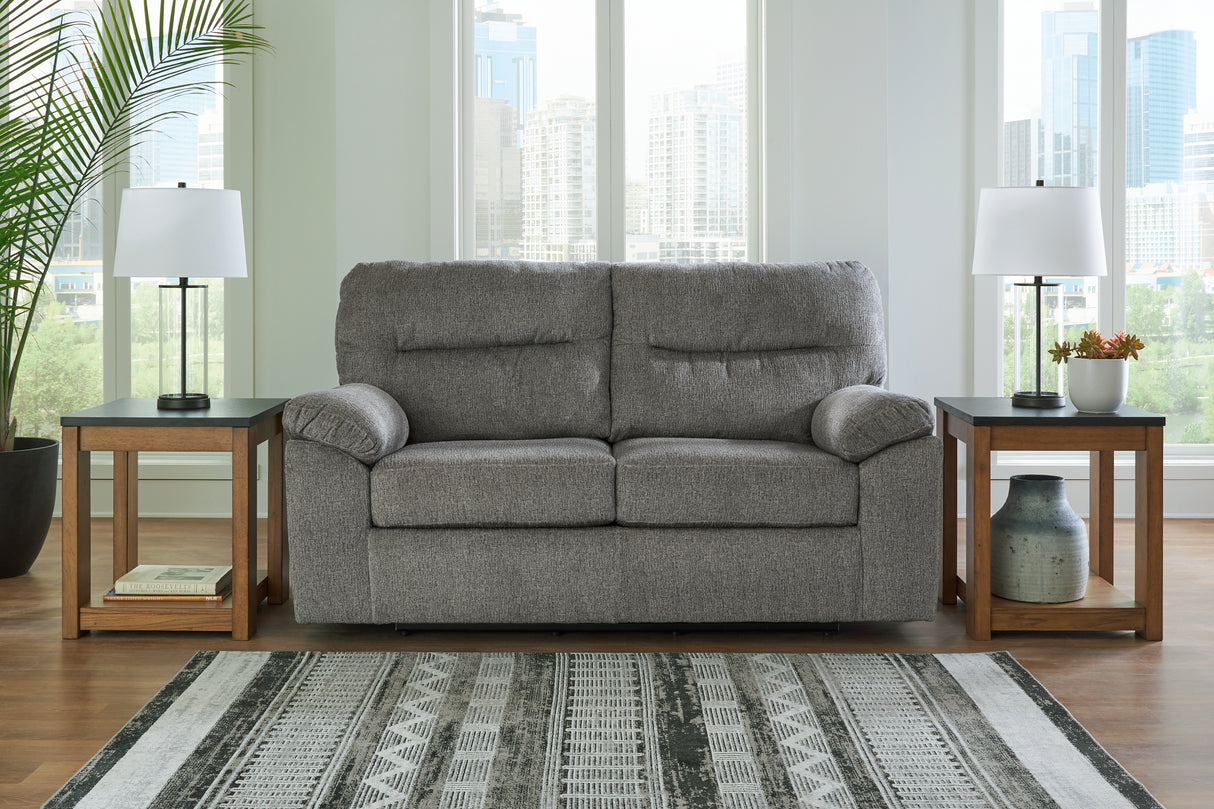 Furniture City Biloxi - Ashley Furniture - Bindura Living Room - Glider Loveseat / Mineral - 3030578