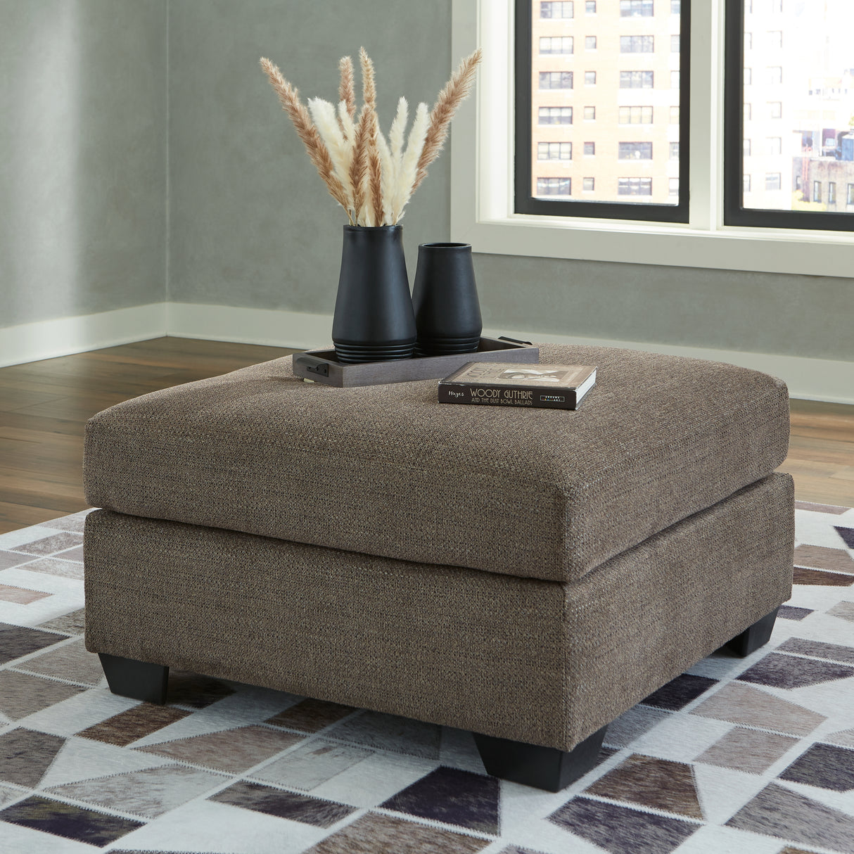 Furniture City Biloxi - Ashley Furniture - Mahoney Living Room - Oversized Accent Ottoman / Chocolate - 3100508