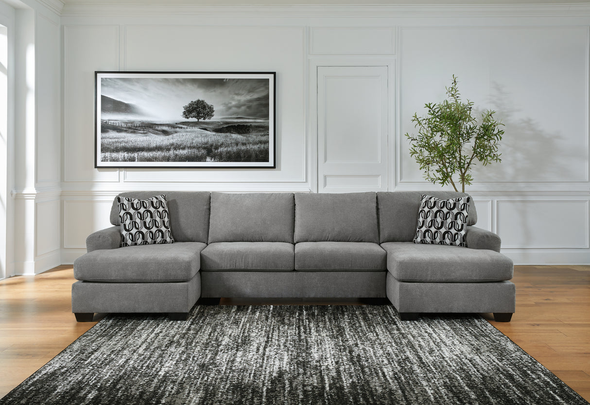 Furniture City Biloxi - Ashley Furniture - Birkdale Court Sectional - RAF 3-Piece Sectional / Gray - 32402S3