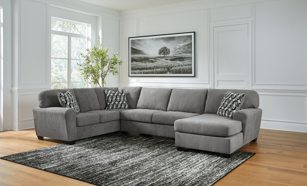 Furniture City Biloxi - Ashley Furniture - Birkdale Court Sectional - LAF 3-Piece Sectional with Chaise / Gray - 32402S2