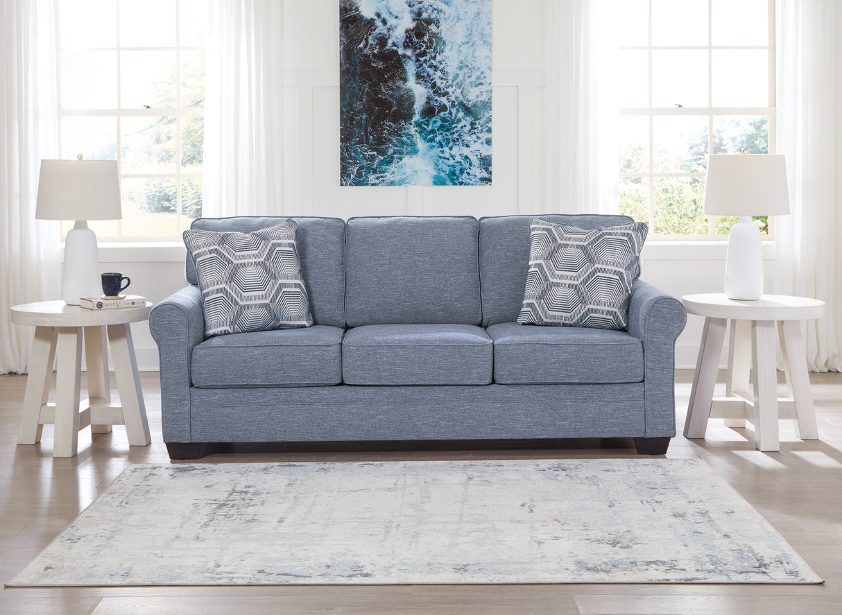 Furniture City Biloxi - Ashley Furniture - Carissa Manor Living Room - Sofa / Denim - 3260438