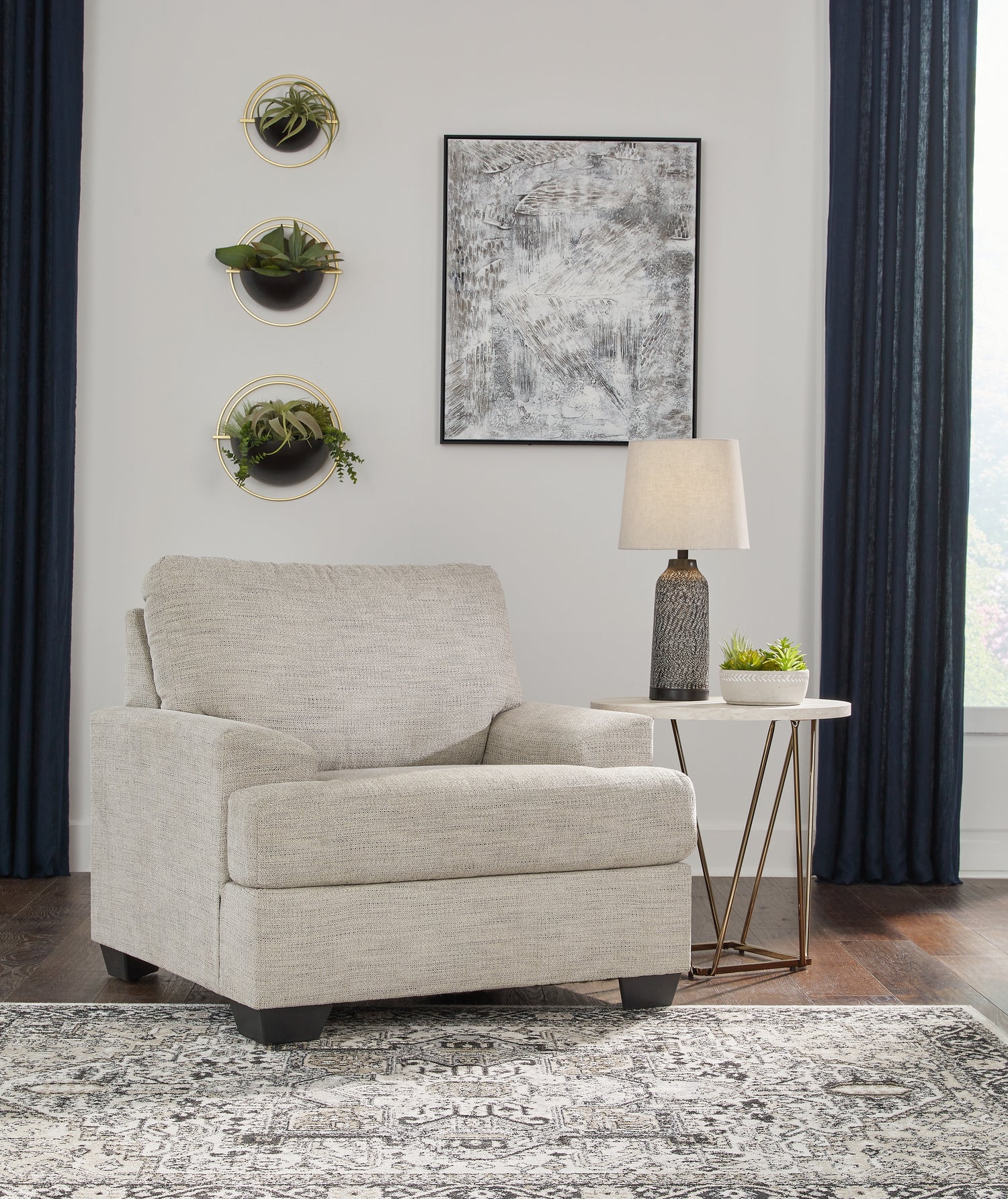 Furniture City Biloxi - Ashley Furniture - Vayda Living Room - Chair / Pebble - 3310420