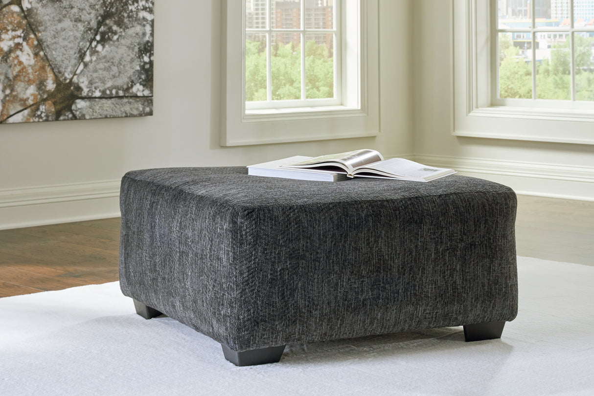 Furniture City Biloxi - Ashley Furniture - Biddeford Living Room - Oversized Accent Ottoman / Shadow - 3550408