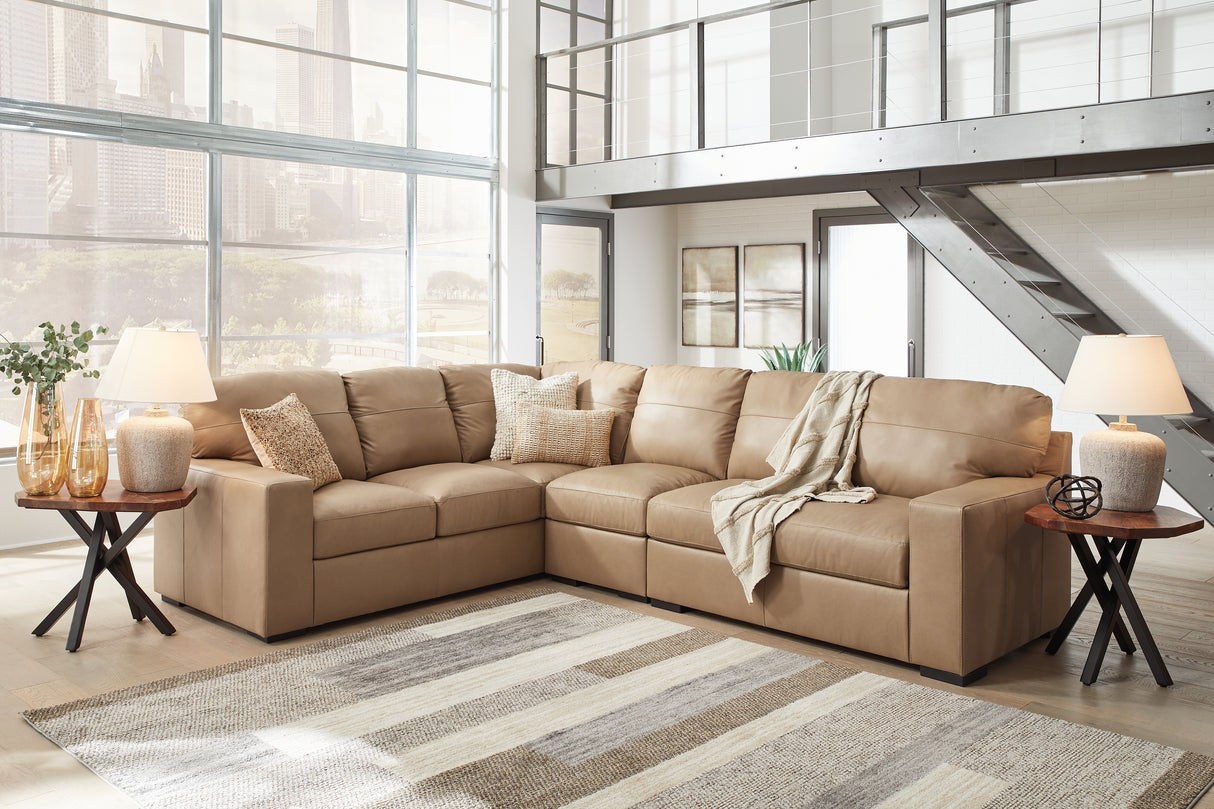 Furniture City Biloxi - Ashley Furniture - Bandon Sectional - LAF 3-Piece Sectional / Toffee - 38006S3