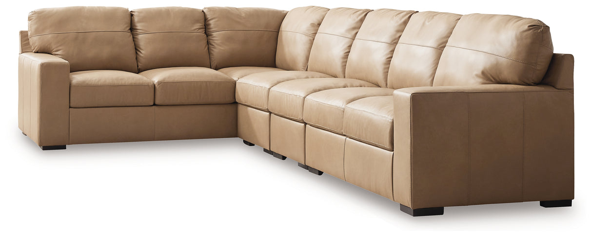 Furniture City Biloxi - Ashley Furniture - Bandon Sectional - LAF 4-Piece Sectional / Toffee - 38006S5