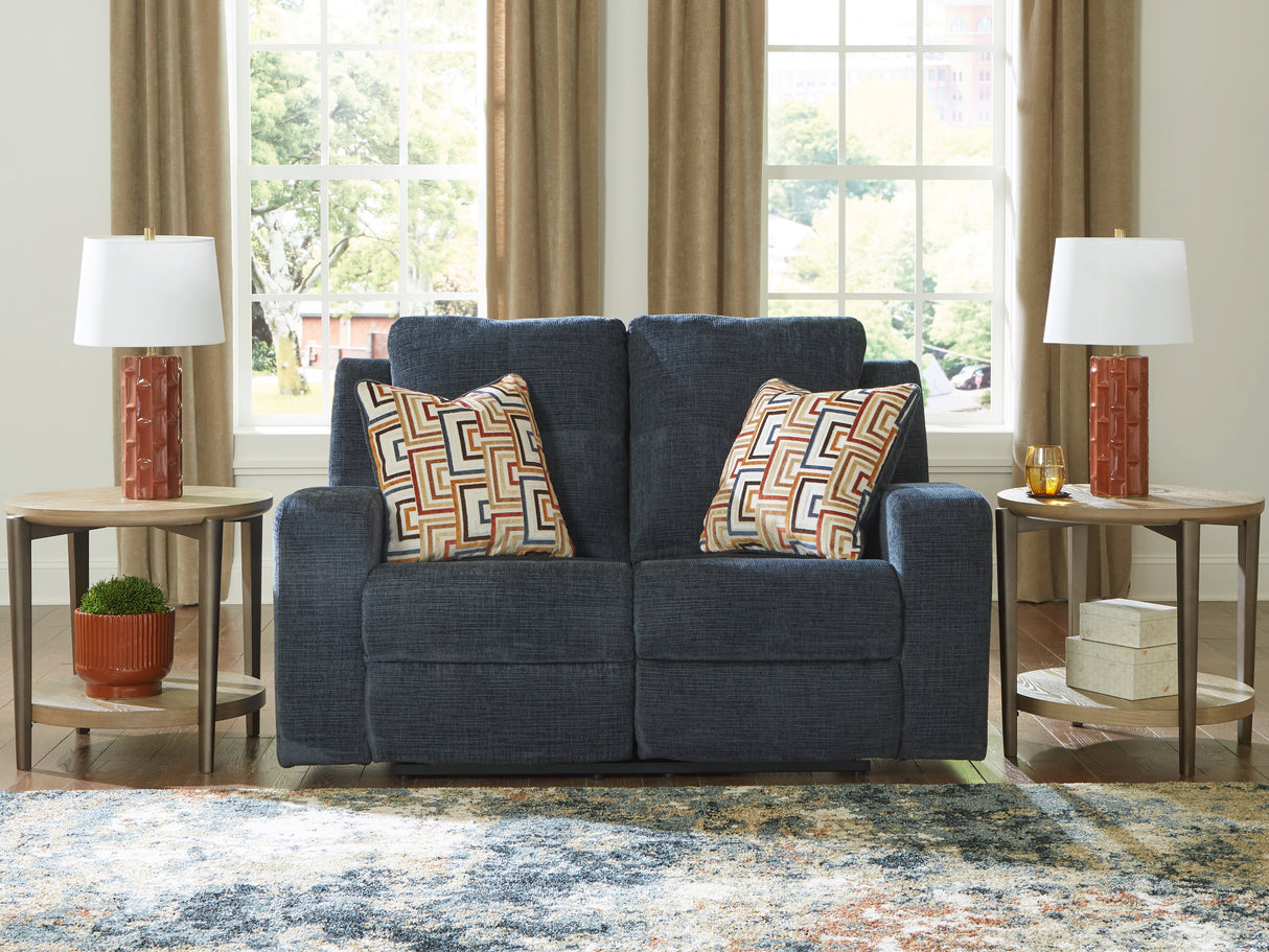 Furniture City Biloxi - Ashley Furniture - Danum Living Room - Reclining Loveseat / Ink - 3880686