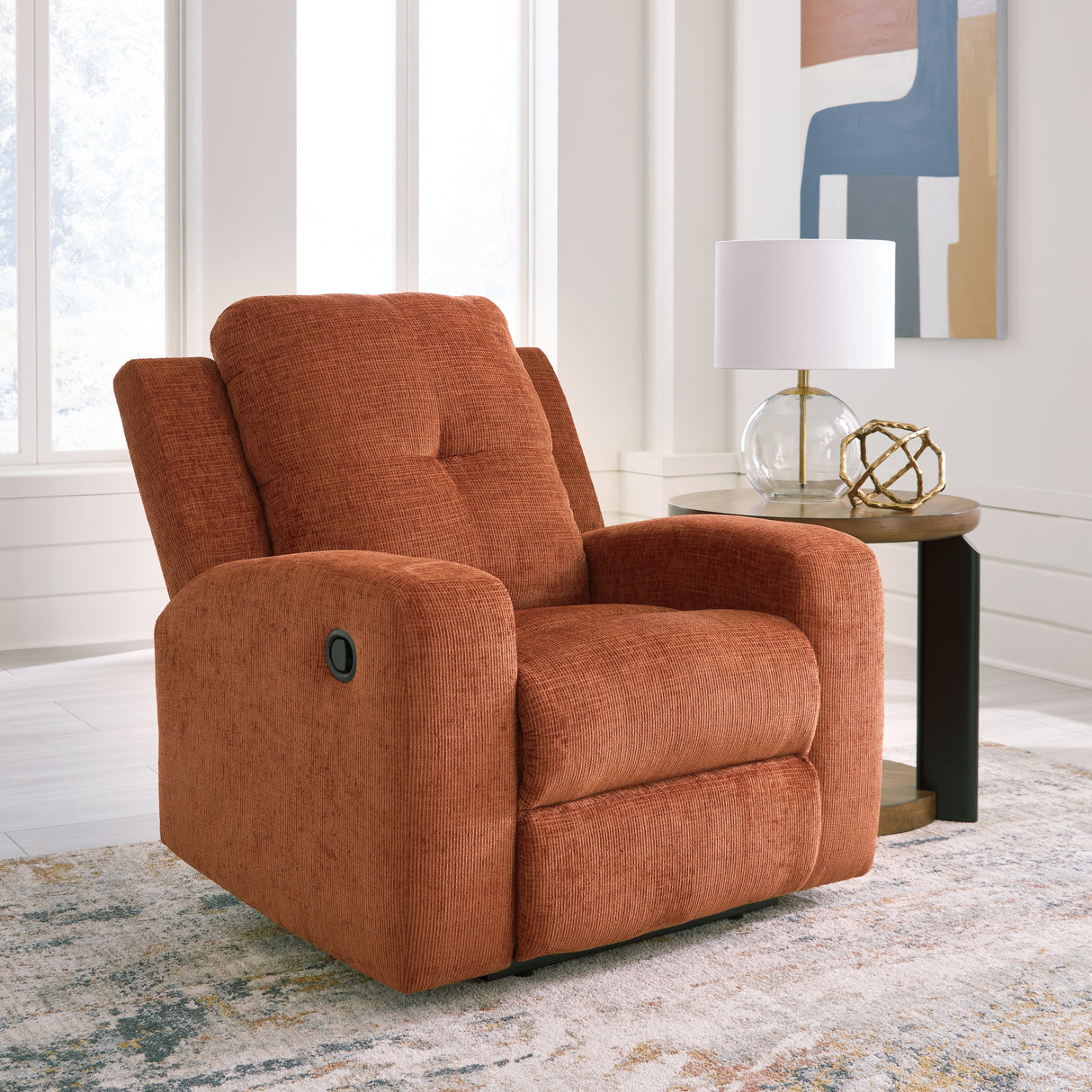 Furniture City Biloxi - Ashley Furniture - Danum Living Room - Zero Wall Recliner / Spice - 3880729