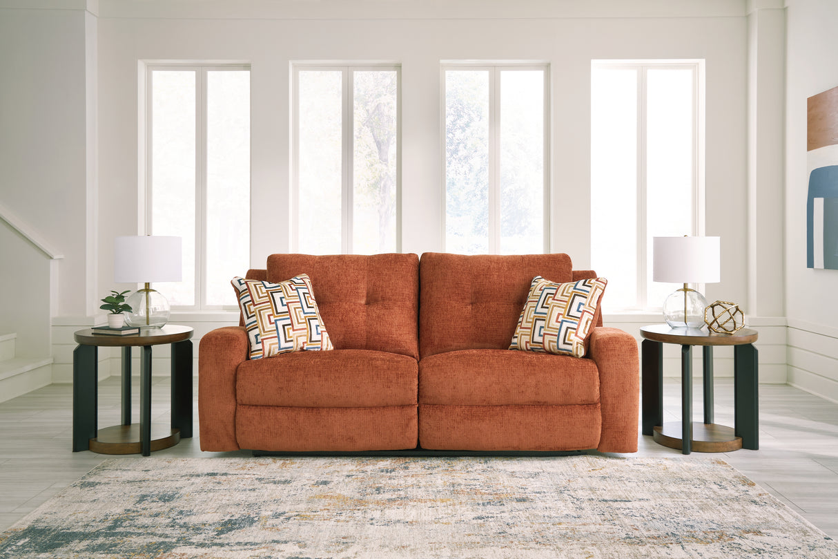 Furniture City Biloxi - Ashley Furniture - Danum Living Room - 2 Seat Reclining Sofa / Spice - 3880781