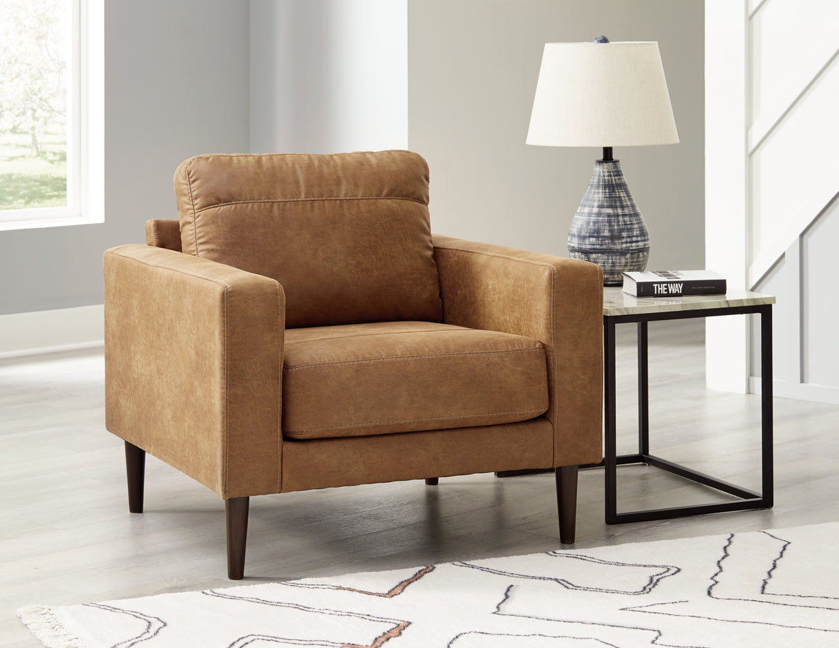 Furniture City Biloxi - Ashley Furniture - Telora Living Room - Chair / Caramel - 4100220