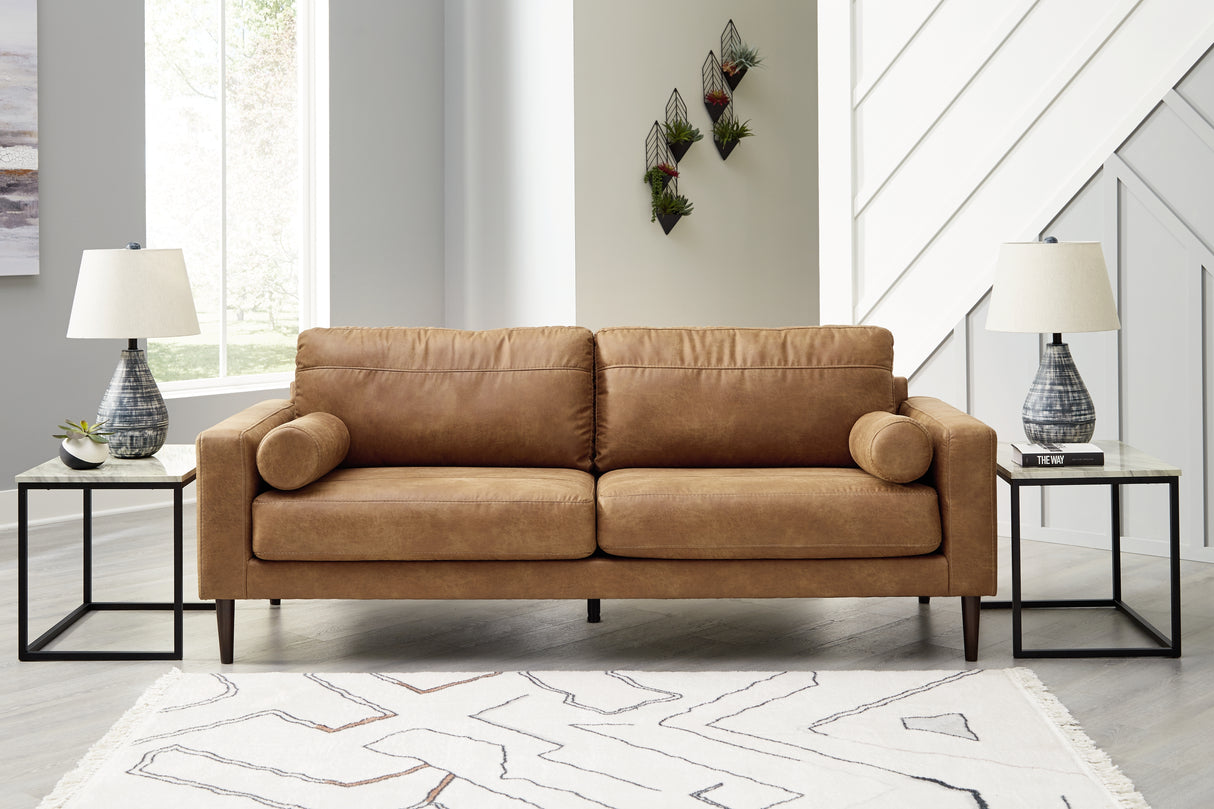 Furniture City Biloxi - Ashley Furniture - Telora Living Room - Sofa / Caramel - 4100238