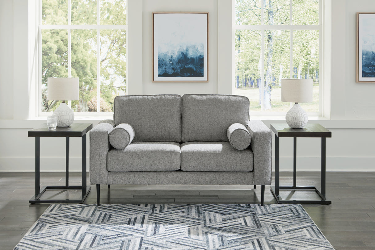 Furniture City Biloxi - Ashley Furniture - Hazela Living Room - Loveseat / Charcoal - 4110235