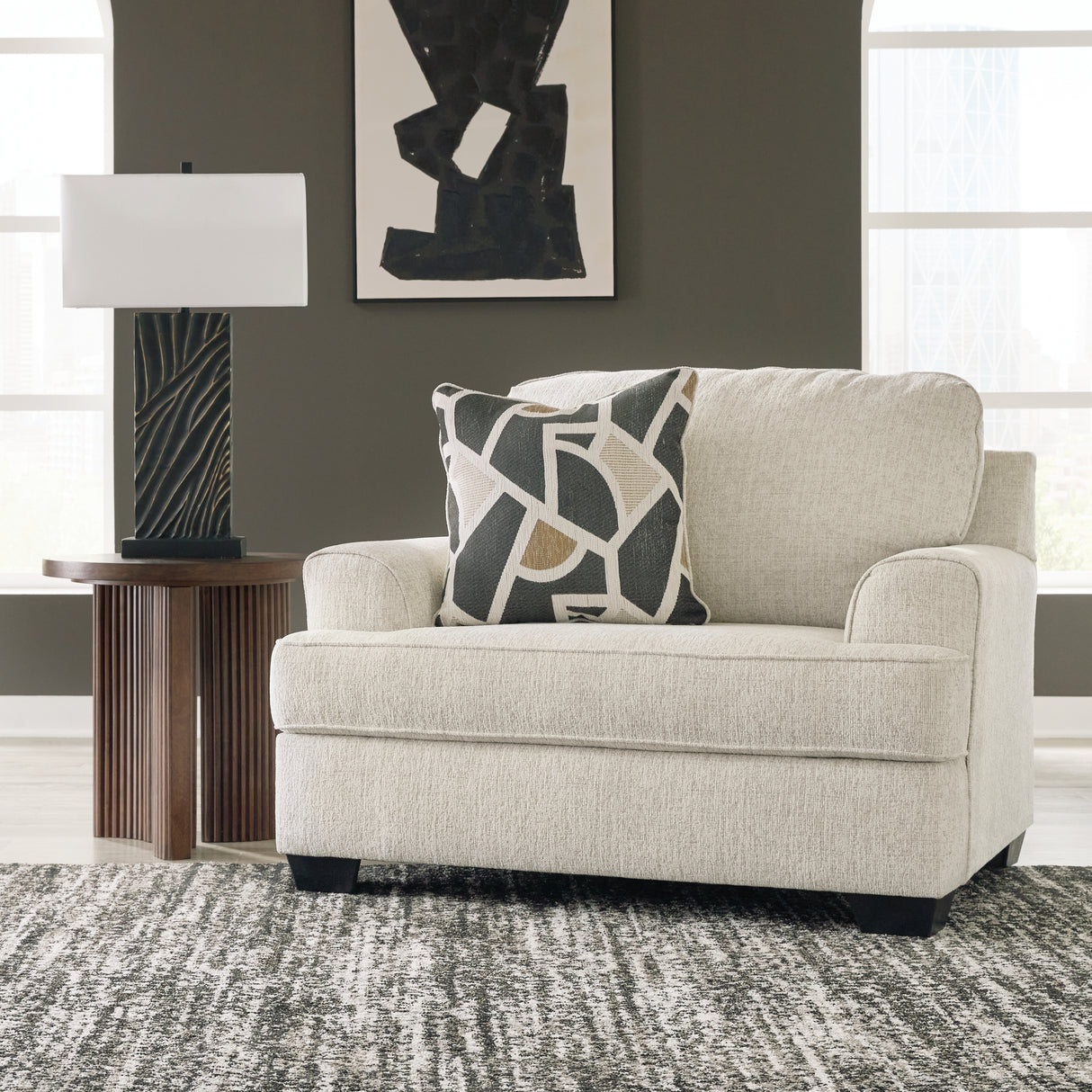 Furniture City Biloxi - Ashley Furniture - Heartcort Living Room - Chair and a Half / Quartz - 4460423