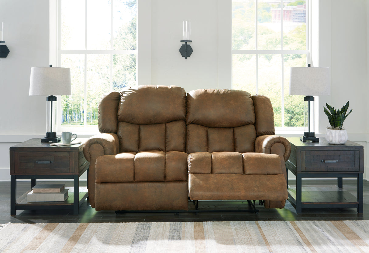 Furniture City Biloxi - Ashley Furniture - Boothbay Living Room - Reclining Loveseat / Auburn - 4470486