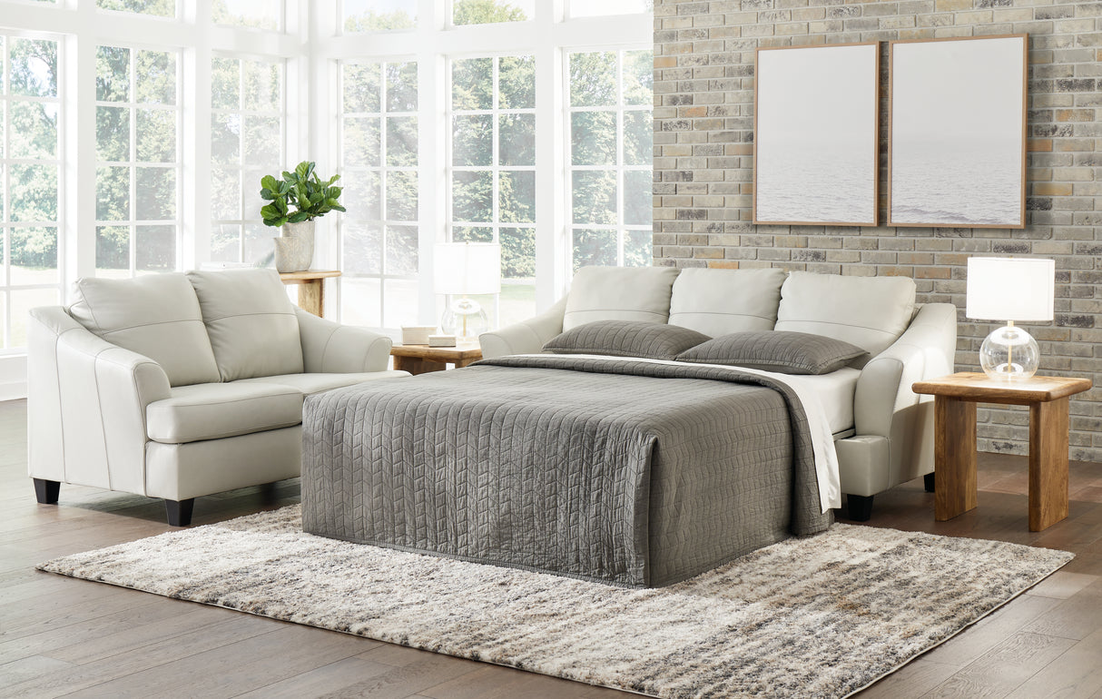 Furniture City Biloxi - Ashley Furniture - Genoa Living Room - Queen Sofa Sleeper / Coconut - 4770439