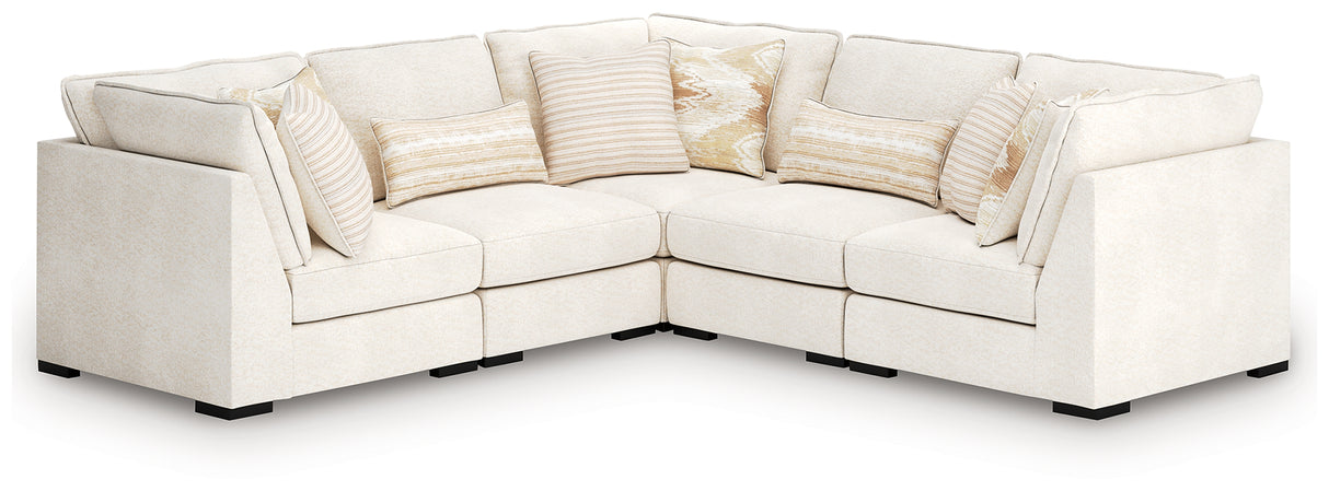Furniture City Biloxi - Ashley Furniture - Donelson Creek Sectional - 5-Piece Sectional / Vanilla - 48002S1