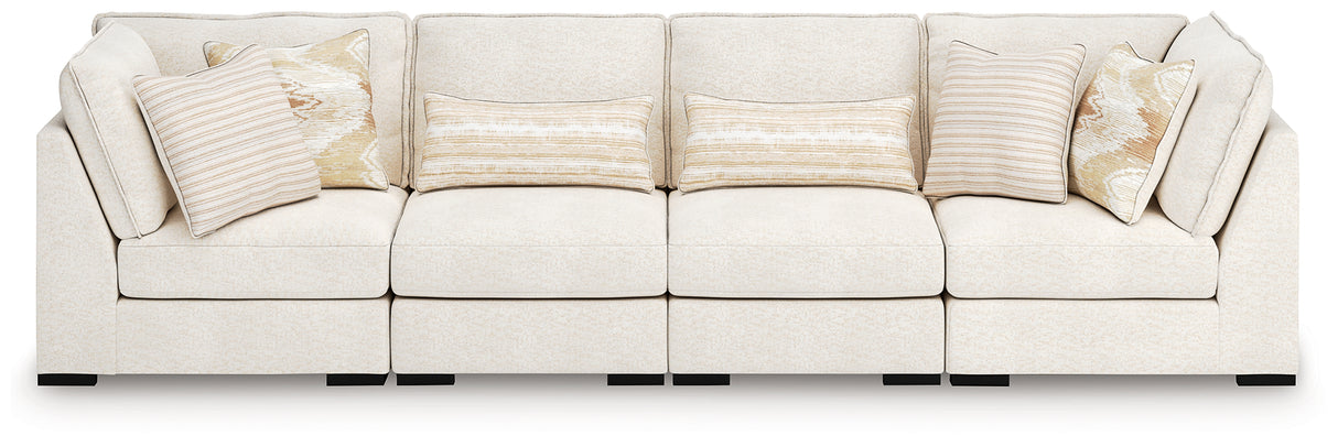 Furniture City Biloxi - Ashley Furniture - Donelson Creek Sectional - 6-Piece Sectional / Vanilla - 48002S3