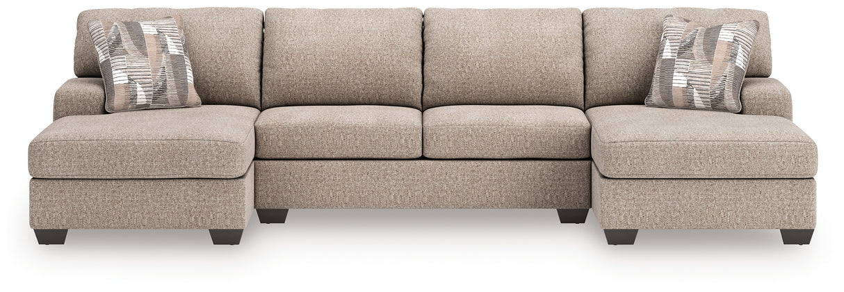Furniture City Biloxi - Ashley Furniture - Newellen Sectional - RAF 2-Piece Super Chaise / Greystone - 48405S4