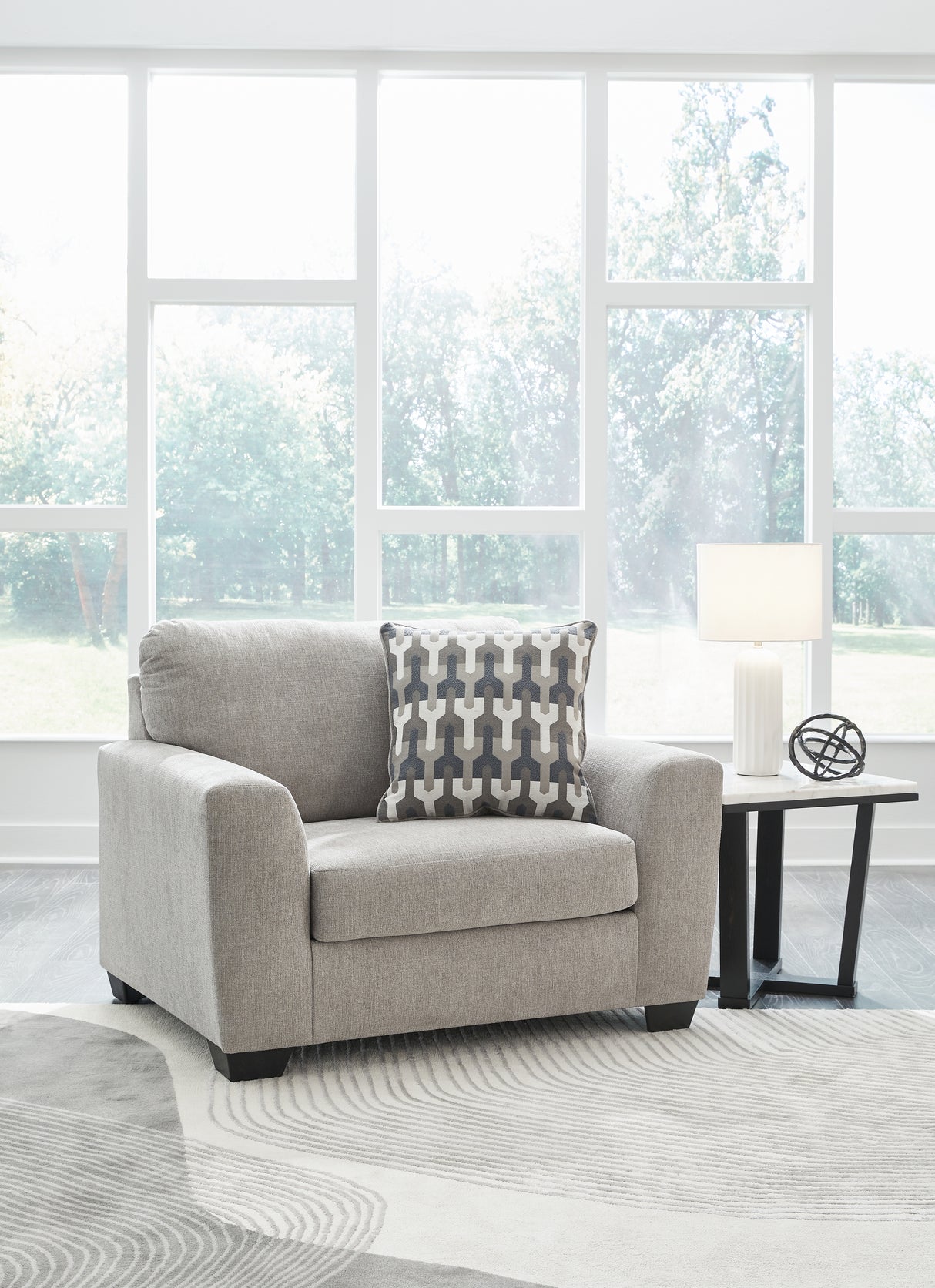 Furniture City Biloxi - Ashley Furniture - Avenal Park Living Room - Ottoman / Flannel - 5080514