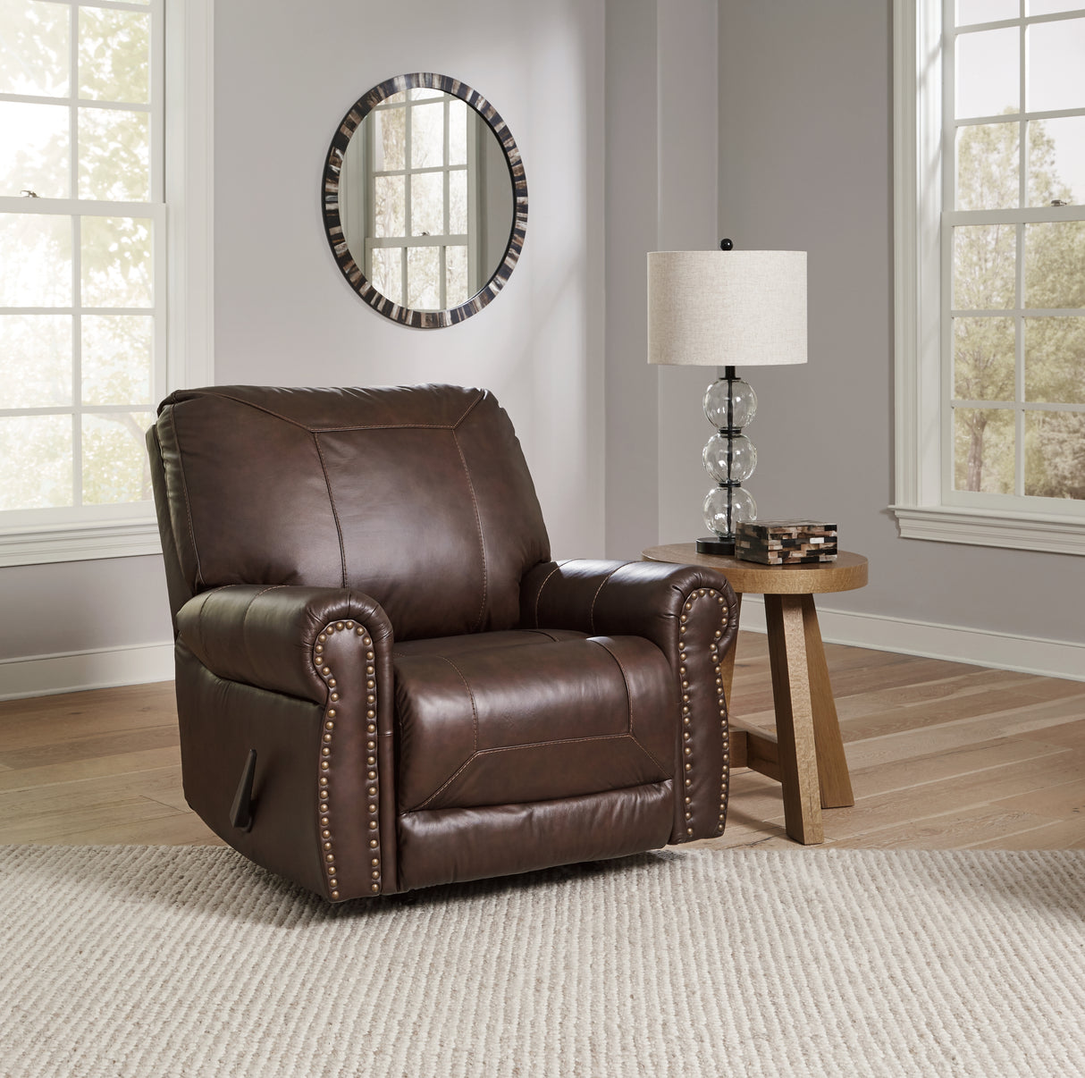 Furniture City Biloxi - Ashley Furniture - Colleton Living Room - Rocker Recliner / Dark Brown - 5210725