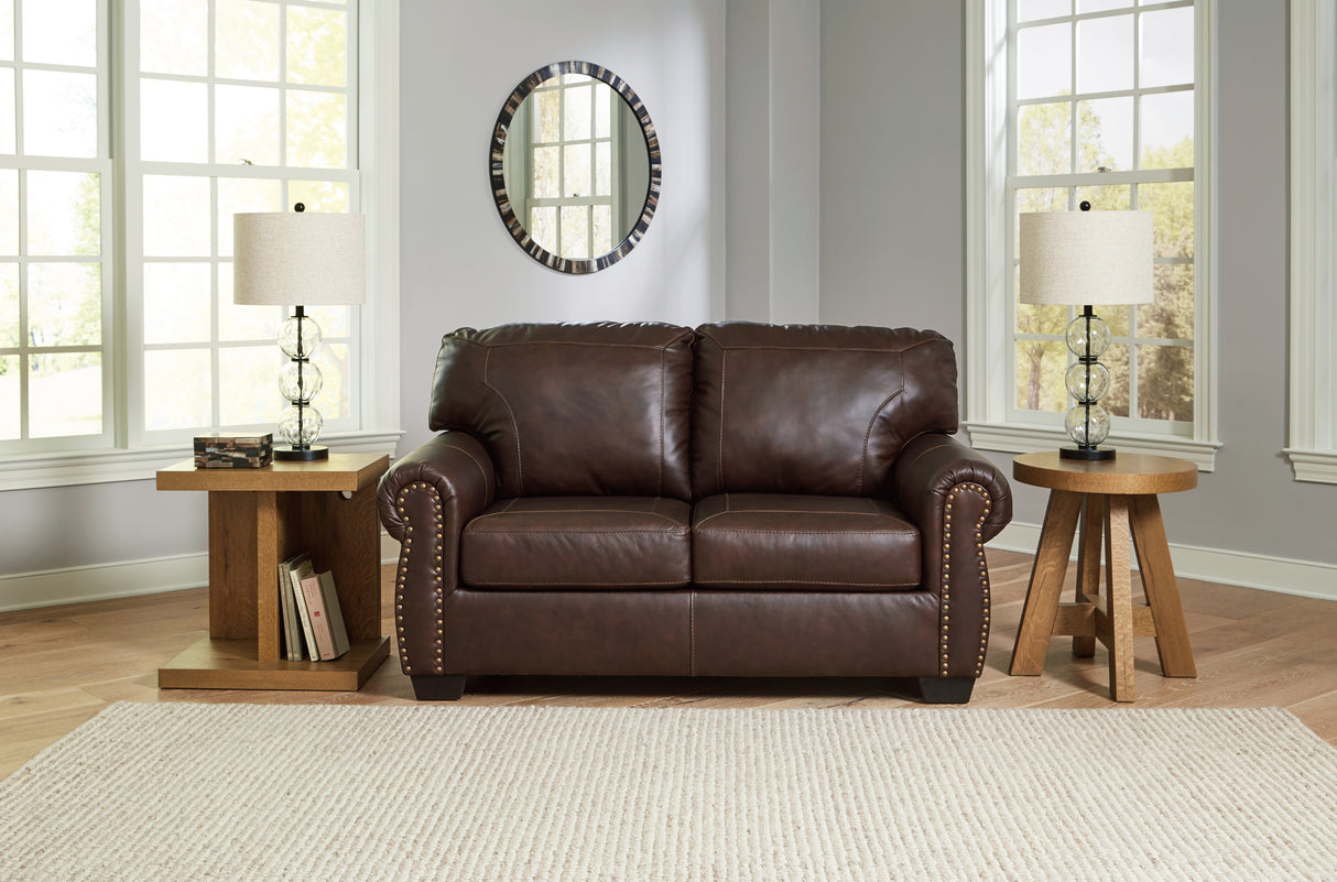 Furniture City Biloxi - Ashley Furniture - Colleton Living Room - Loveseat / Dark Brown - 5210735