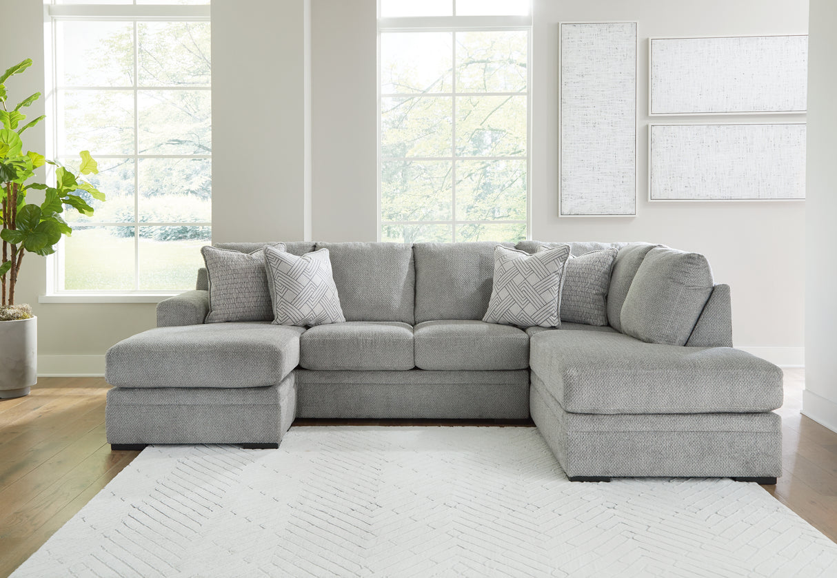 Furniture City Biloxi - Ashley Furniture - Casselbury Sectional - LAF 2-Piece Sectional with Chaise / Cement - 52906S1