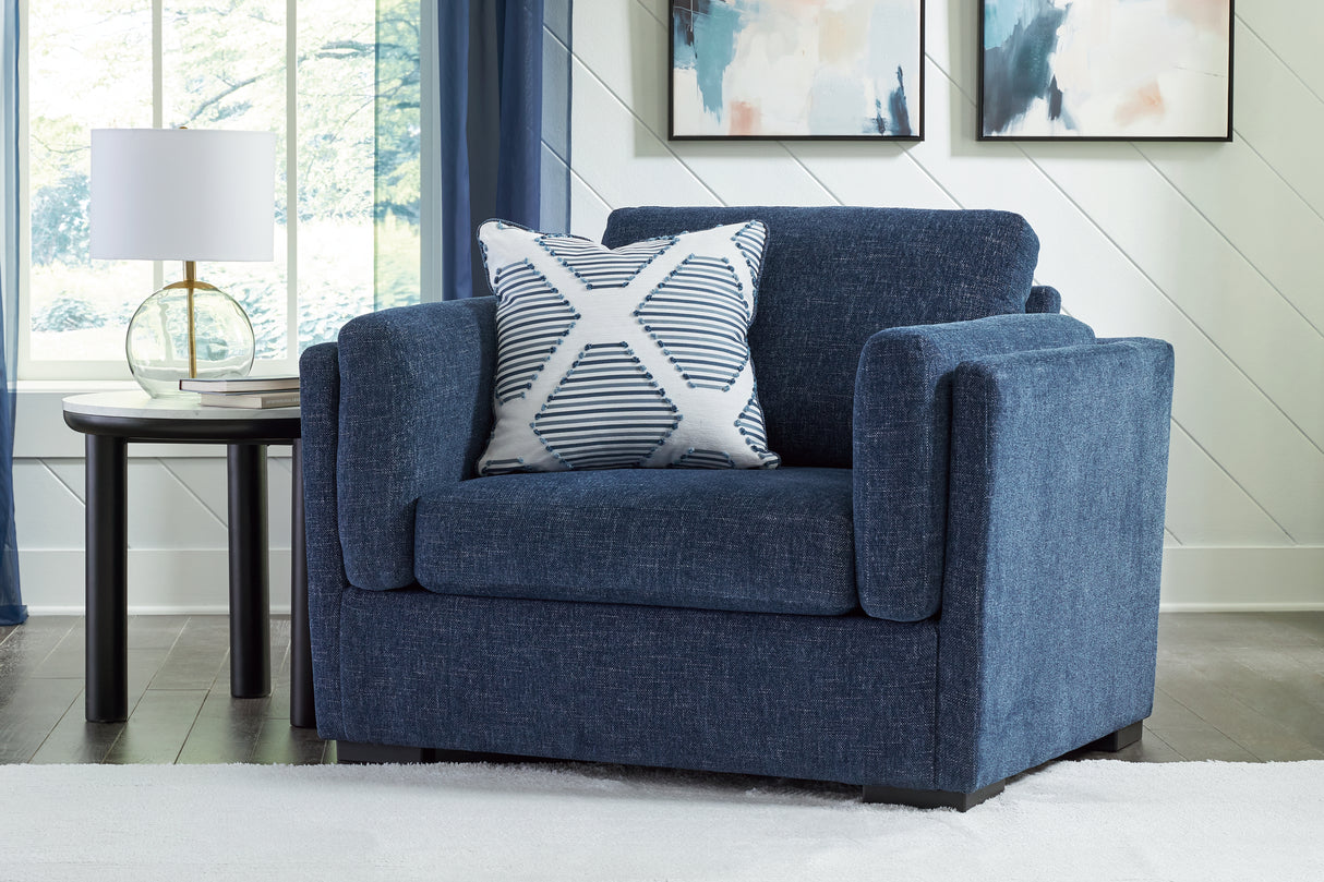 Furniture City Biloxi - Ashley Furniture - Evansley Living Room - Chair and a Half / Navy - 5450223