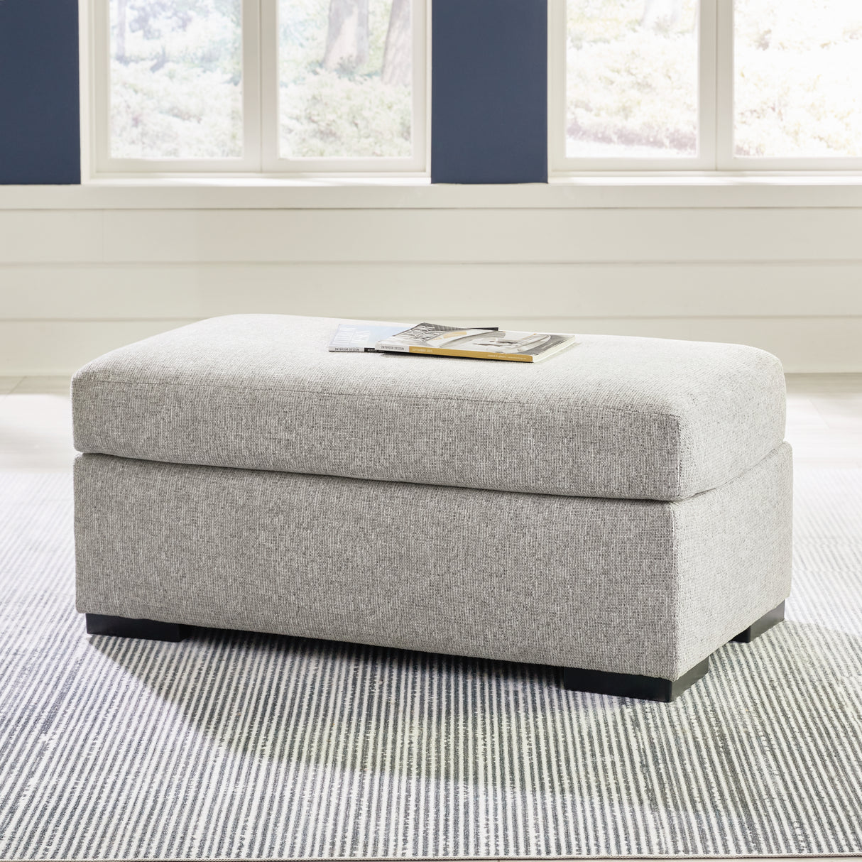 Furniture City Biloxi - Ashley Furniture - Evansley Living Room - Ottoman / Pewter - 5450314