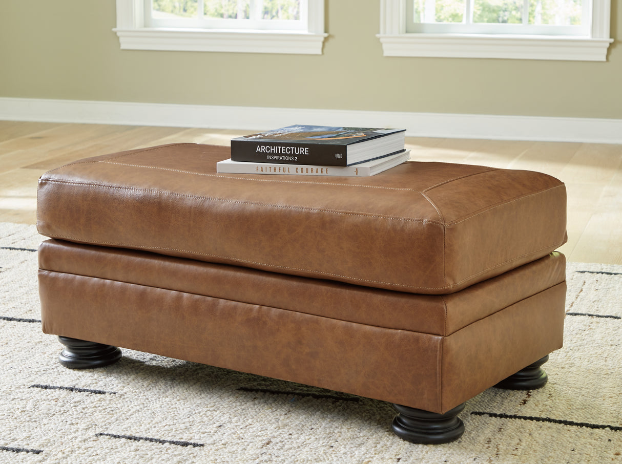 Furniture City Biloxi - Ashley Furniture - Carianna Living Room - Ottoman / Caramel - 5760414