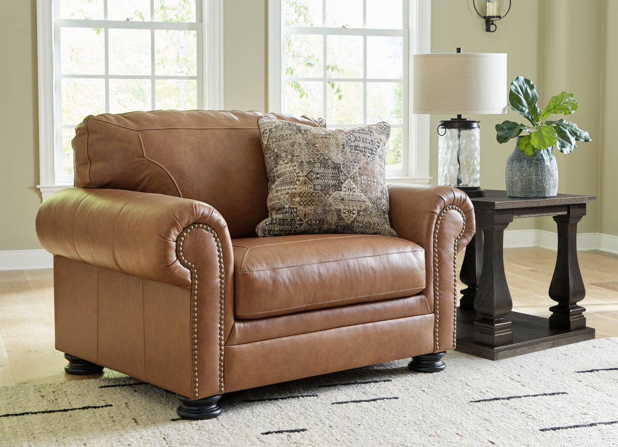 Furniture City Biloxi - Ashley Furniture - Carianna Living Room - Chair and a Half / Caramel - 5760423