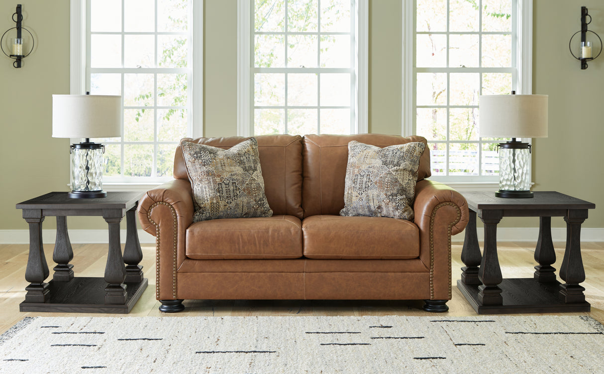 Furniture City Biloxi - Ashley Furniture - Carianna Living Room - Loveseat / Caramel - 5760435