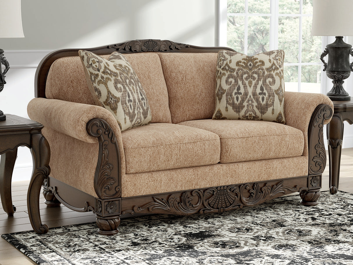 Furniture City Biloxi - Ashley Furniture - Chelsworth Living Room - Loveseat / Golden - PC5790535
