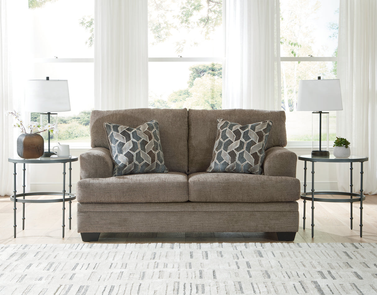 Furniture City Biloxi - Ashley Furniture - Stonemeade Living Room - Loveseat / Nutmeg - 5950535